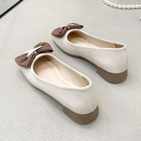 Thumbnail of Women Stylish Bow Slip On Flat Shoes