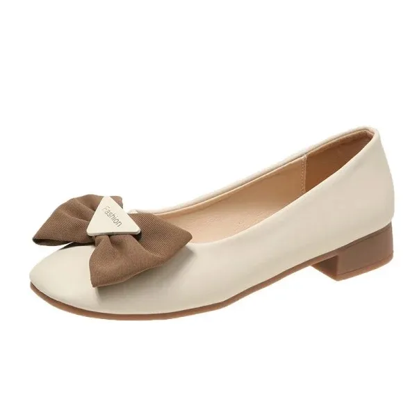 Women Stylish Bow Slip On Flat Shoes