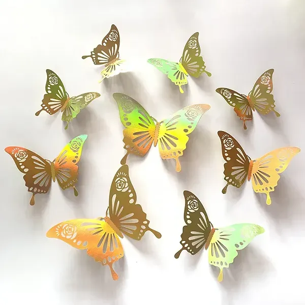 12 Pcs 3D Butterfly Wall Stickers Decor