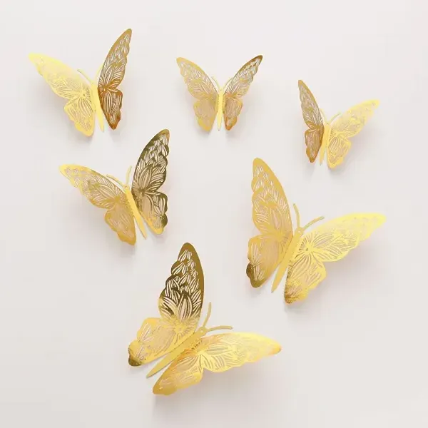 12 Pcs 3D Butterfly Wall Stickers Decor