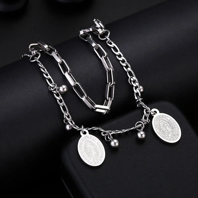 Silver Braided Layered Bracelet