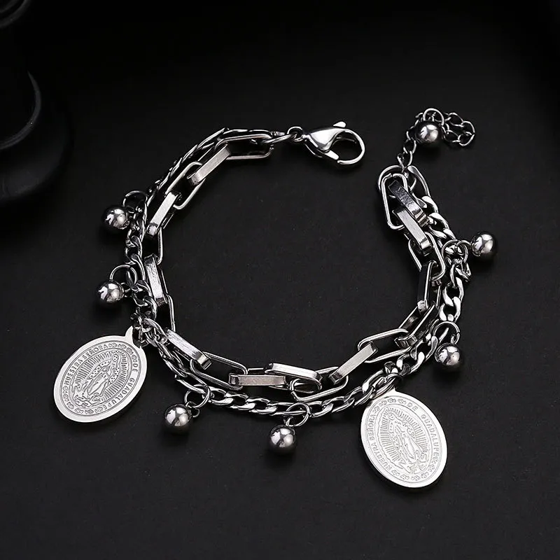 Silver Braided Layered Bracelet