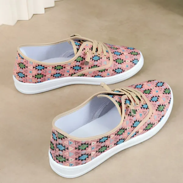 Women's Casual Floral Canvas Flat Shoes