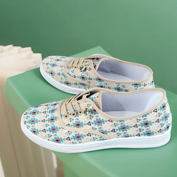 Women's Casual Floral Canvas Flat Shoes