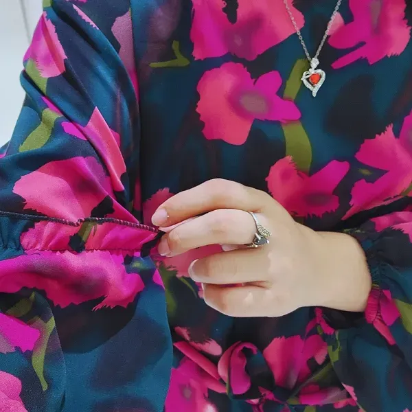 Puff Sleeve Round Neck Maxi Dress