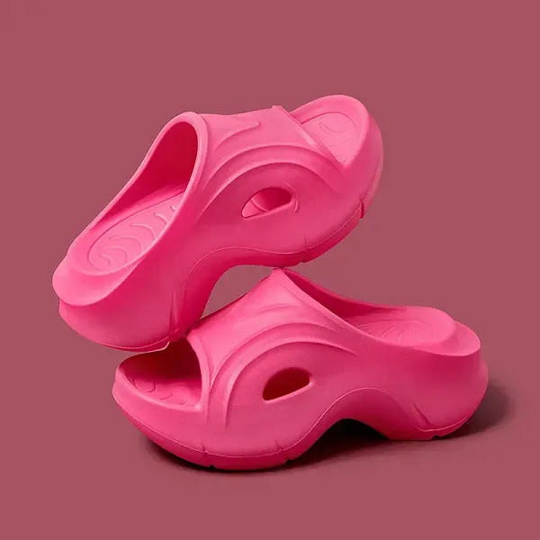 Premium Chunky Wedge Beach Slides