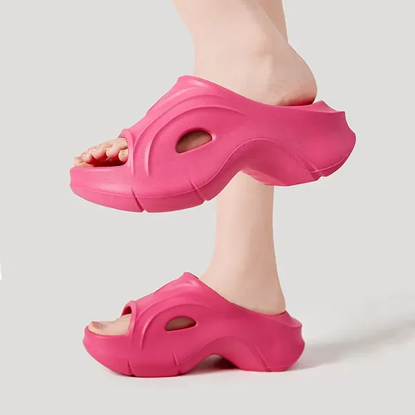 Premium Chunky Wedge Beach Slides