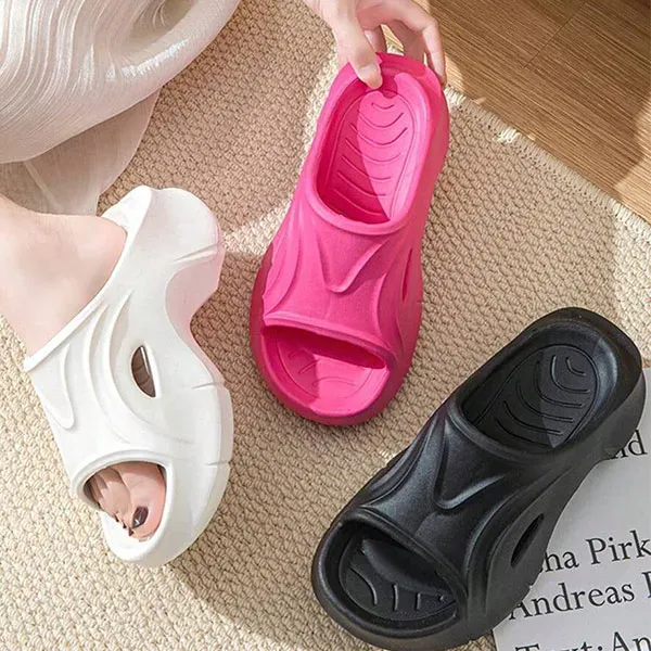 Premium Chunky Wedge Beach Slides