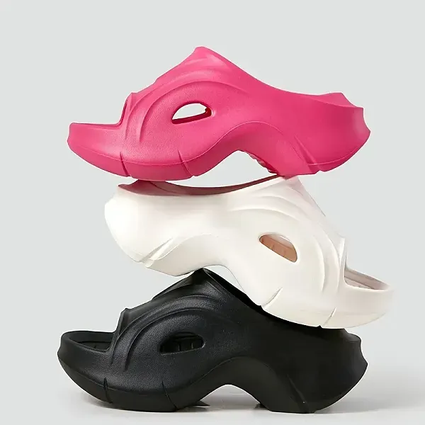 Premium Chunky Wedge Beach Slides