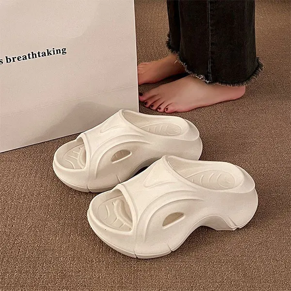 Premium Chunky Wedge Beach Slides