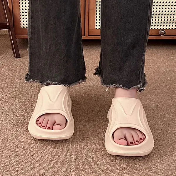 Premium Chunky Wedge Beach Slides