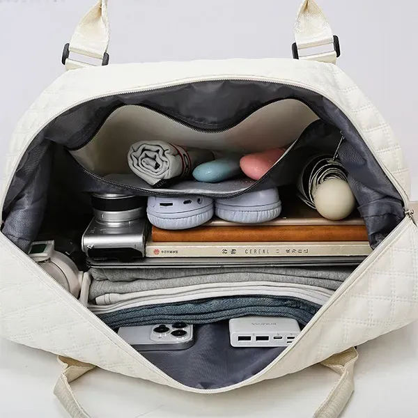 Thumbnail of Stylish Quilted Travel and Gym Duffel Bag