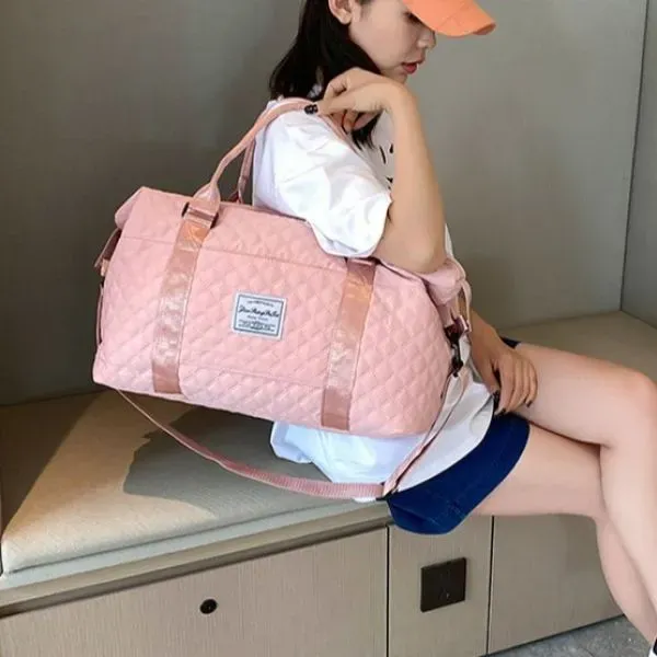 Thumbnail of Stylish Quilted Travel and Gym Duffel Bag