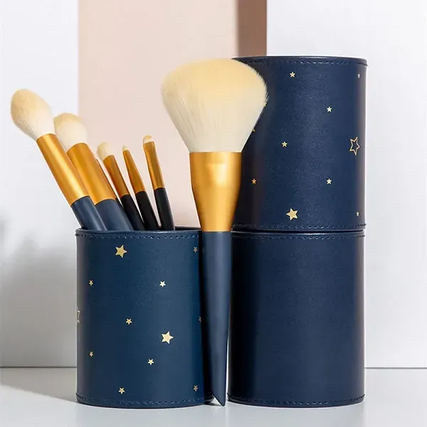 12Pcs Blue Star Makeup Brush Set with Case