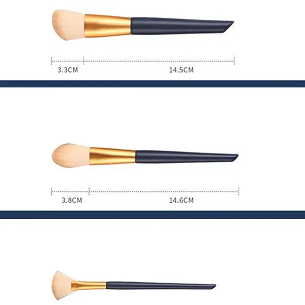 12Pcs Blue Star Makeup Brush Set with Case