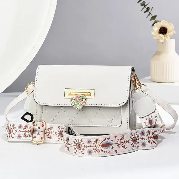 Thumbnail of Ladies Bag With Heart Lock And Two Straps