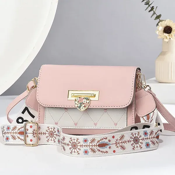 Thumbnail of Ladies Bag With Heart Lock And Two Straps