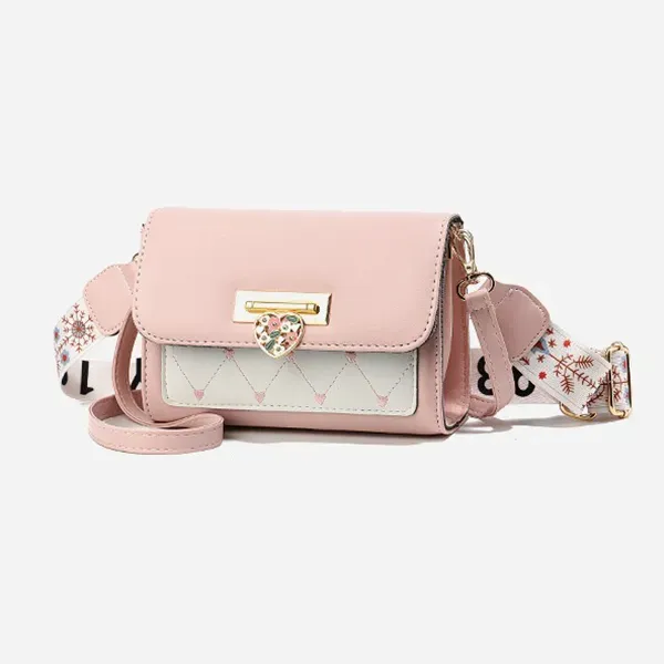 Thumbnail of Ladies Bag With Heart Lock And Two Straps