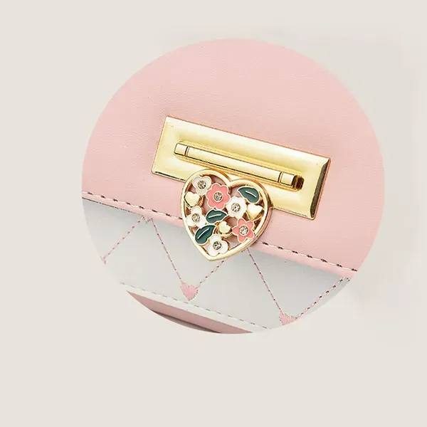 Thumbnail of Ladies Bag With Heart Lock And Two Straps