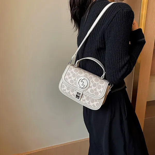 Thumbnail of Letter Pattern Adjustable Strap PU Leather Crossbody Women Mini Handbag