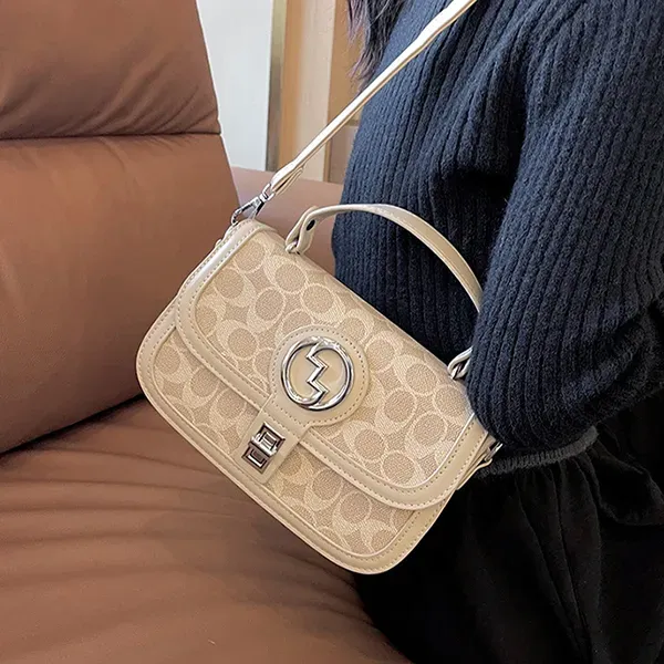 Thumbnail of Letter Pattern Adjustable Strap PU Leather Crossbody Women Mini Handbag