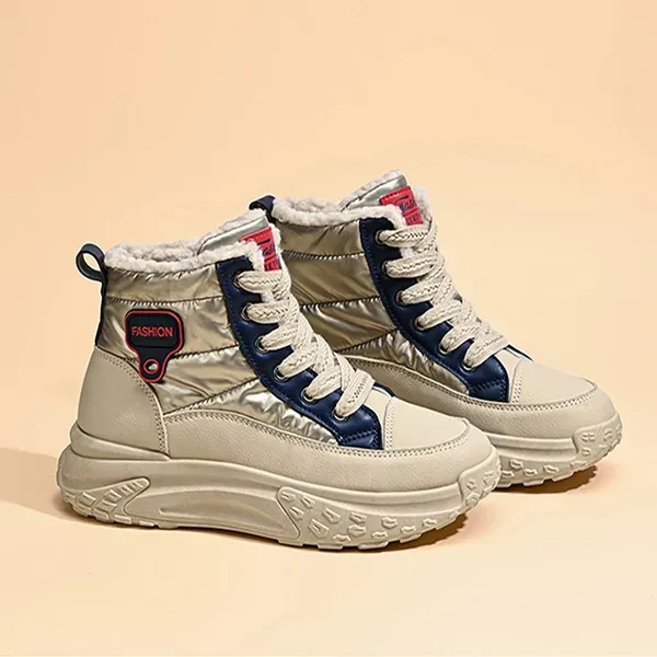 Winter Fashion High-Top Lace-Up Boots