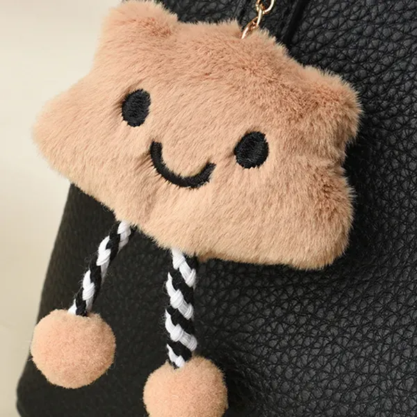 Thumbnail of Chic Textured Handbag with Cloud Charm | Crossbody Bag