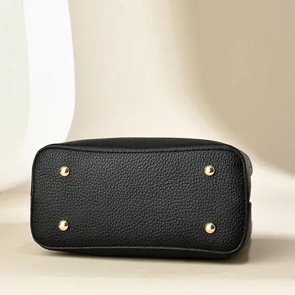 Chic Textured Handbag with Cloud Charm | Crossbody Bag