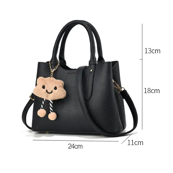 Thumbnail of Chic Textured Handbag with Cloud Charm | Crossbody Bag