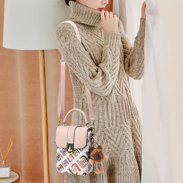 Thumbnail of Cute Mini Bag with Letters and Bear Charm