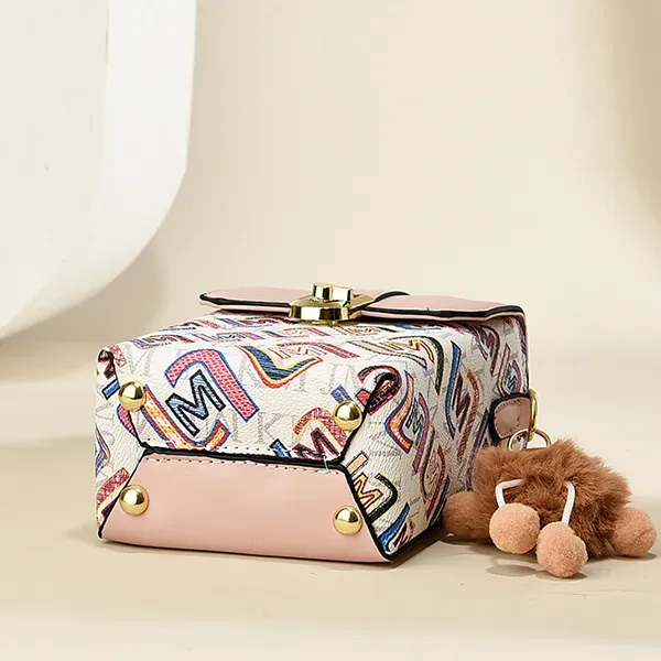 Thumbnail of Cute Mini Bag with Letters and Bear Charm