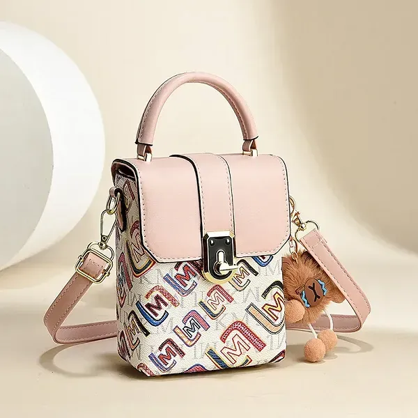 Thumbnail of Cute Mini Bag with Letters and Bear Charm