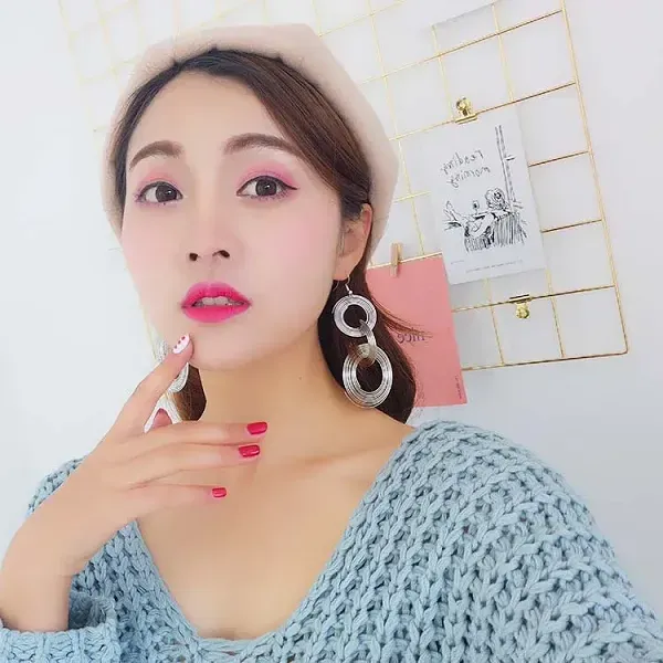 Silver Triple Hoop Drop Earrings | Trendy Statement Jewelry