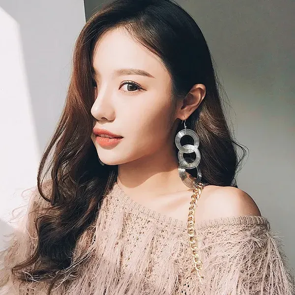 Silver Triple Hoop Drop Earrings | Trendy Statement Jewelry