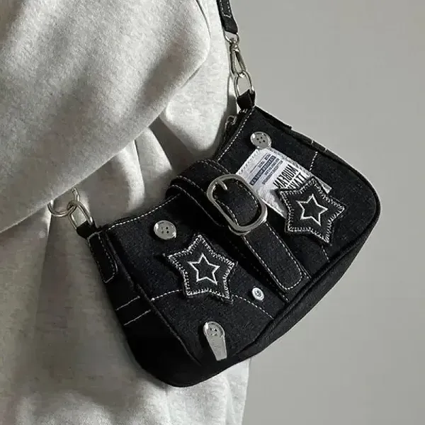 Thumbnail of Trendy Denim Shoulder Bag with Stars