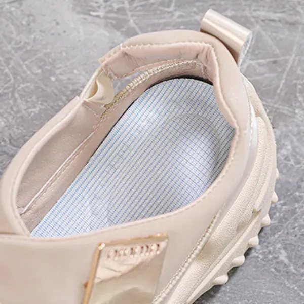Chunky Cutout Sneaker Sandals - Trendy Platform Shoes