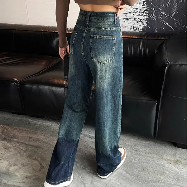 Women's Wide-Leg High-Waisted Jeans