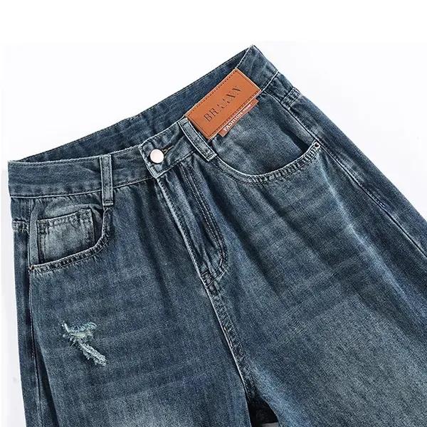 Women's Wide-Leg High-Waisted Jeans