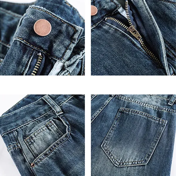 Women's Wide-Leg High-Waisted Jeans