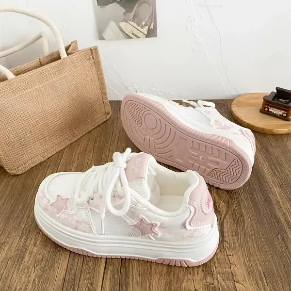 Thumbnail of Dreamy Pink Cloud and Star Platform Sneakers