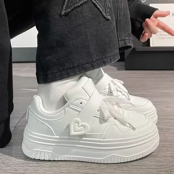 Thumbnail of Chic Heart Strap Platform Sneakers | Women's Casual Shoes