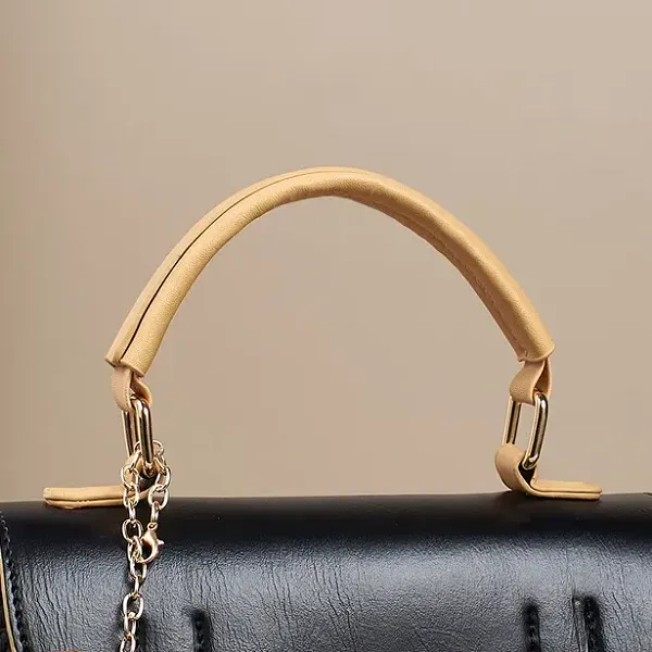 Thumbnail of PU Leather Adjustable Shoulder Strap Compact Size Women Handbag