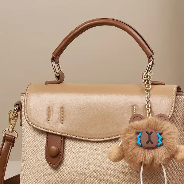 Thumbnail of PU Leather Adjustable Shoulder Strap Compact Size Women Handbag