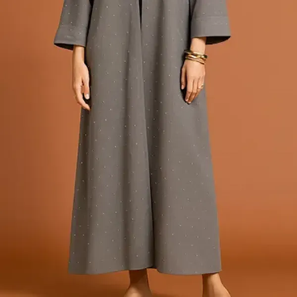 Polka Dot Pattern Open Style Long Kimono Cardigan