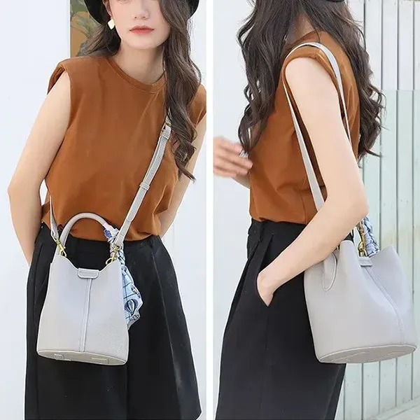 Chic Everyday Two-in-One Bucket Bag Set