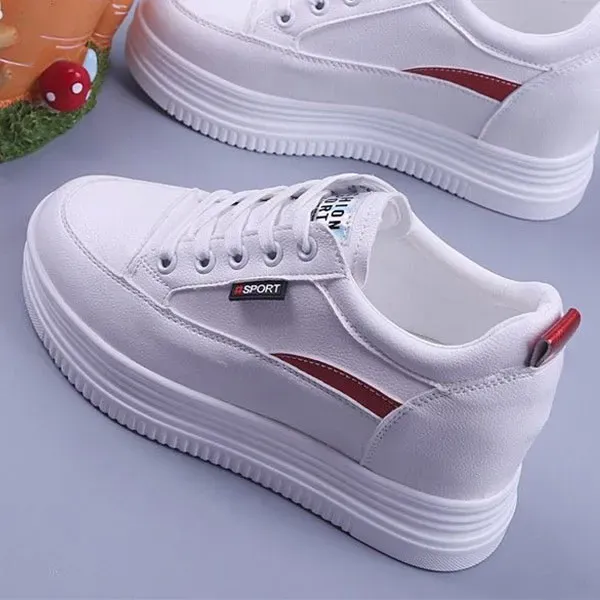 Breathable Mesh Platform Wedge Sneakers for Women