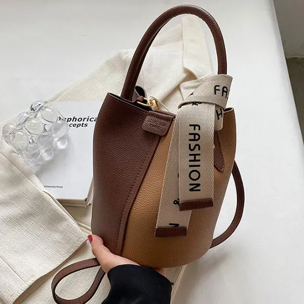 Trendy Women’s Crossbody and Shoulder Bucket Bag
