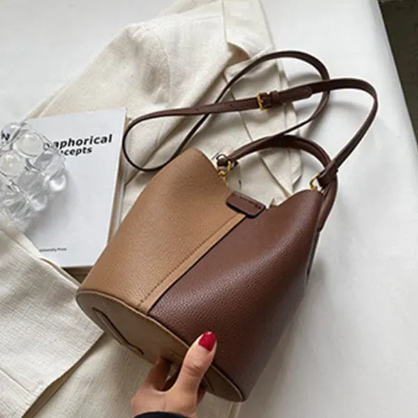 Trendy Women’s Crossbody and Shoulder Bucket Bag