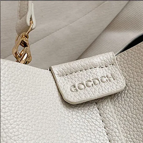 Stylish Bucket Bag with Scarf Detail