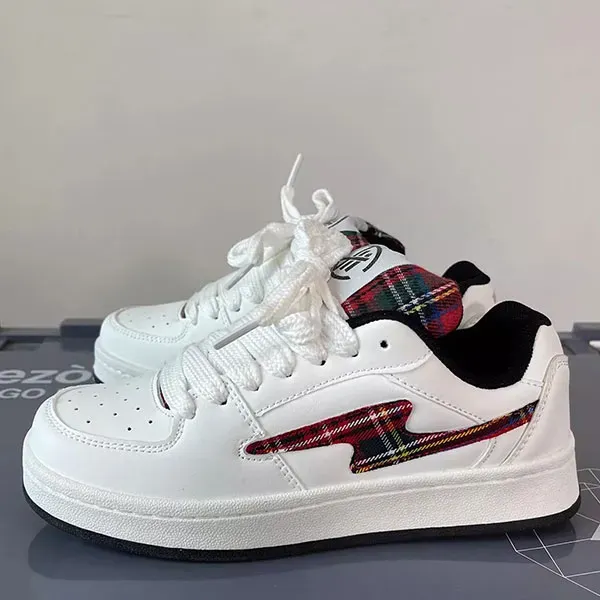 Thumbnail of Comfy Everyday Sneakers With Plaid Accent